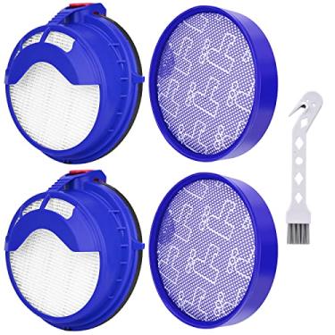 Imagem de Pacote com 2 peças de substituição de aspirador Anicell pré-filtro e filtro HEPA para todos os modelos Dyson DC25, compare com a peça # 919171-02 e 916188-06
