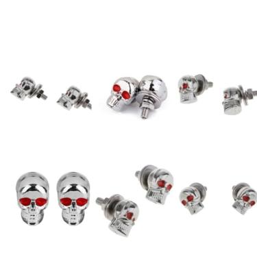 Imagem de ＫＬＫＣＭＳ 6 Pares de Parafusos Estrutura Da licencia de Licença de Motocicleta