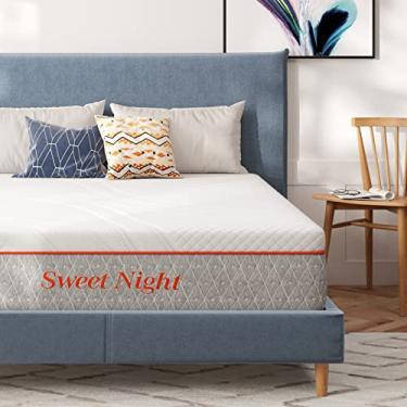 Imagem de Sweetnight Colchão Queen Size, colchão de 25,4 cm, colchão de espuma viscoelástica dobrável de dois lados em uma caixa, espuma perfurada e gel infundido para alívio de pressão e sono fresco