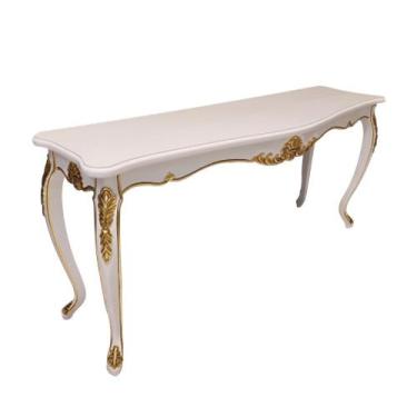 Imagem de Aparador ATR Clássico Luís XV Laca Branca com Apliques Folheados a Our