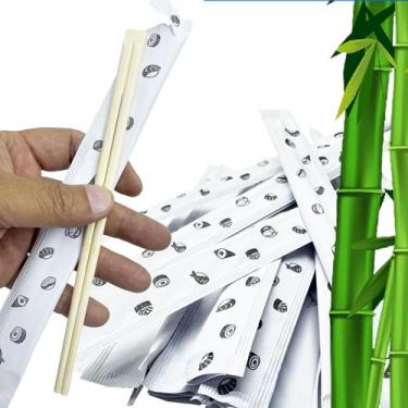 Imagem de Hashi de bambu em sache papel fechado, 20cm modelo tradicional - SEKI