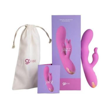 Imagem de Vibrador arregável Go Vibe Jazz Tapping Ponto G 10 Vibrações em Silico