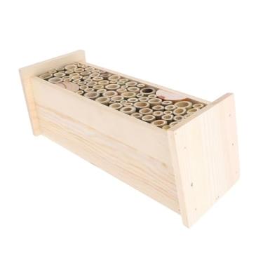 Imagem de Casa de Abelha Pendurada, Requintada Caixa de Abelha Pendurada de Madeira Feita à Mão para Apicultura e Decoração de Jardim, Feita de Material de Madeira Maciça Premium,