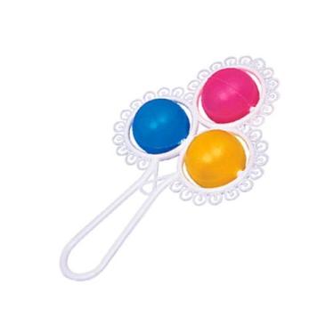 Imagem de Chocalho baby divertido rendado com 3 bolas colors - PICA PAU