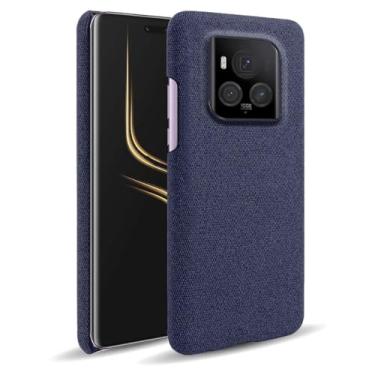 Imagem de Capa para Honor MAGIC 6 Pro,Capa desenhada em lona,Case Protetora Ultrafina com Empunhadura Macia,Design em Tecido Antichoque e Antiarranhões-Blue