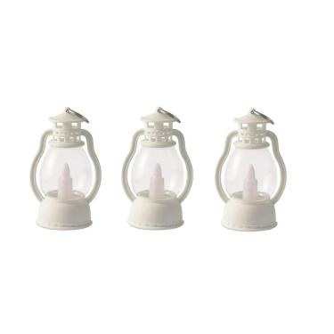 Imagem de Kit 3 Vela Decorativa Luminária De Led Lamparina Campanha B