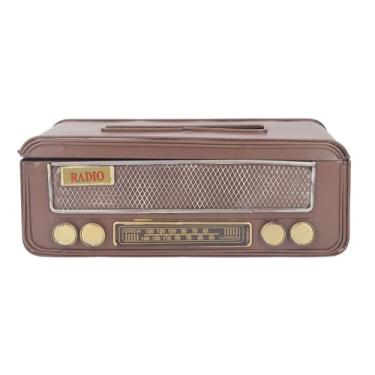 Imagem de Suporte para Caixa de Tecido de Rádio Vintage, Caixa de Guardanapo Decorativa retrô, Material de Arte Em Ferro, Grande Capacidade, para Decorações de Casa, Enfeites, Capa de