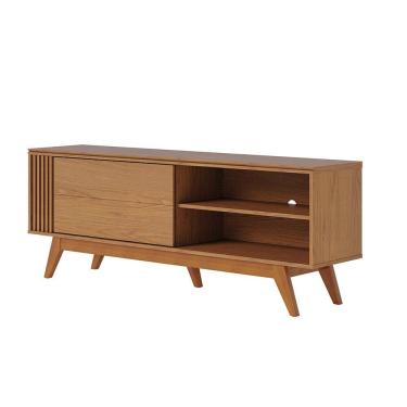 Imagem de Rack para Sala Bancada de TV 60`` 1 Porta Ripado Tarsila C04 - D`Rossi