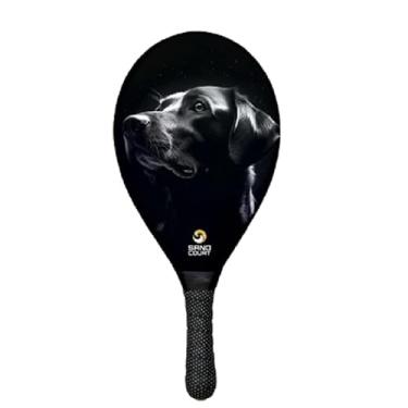 Imagem de Raquete de Frescobol Profissional Fibra Sand Court - Cachorro (328-332g)