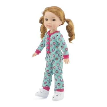 Imagem de Glitter Girls 35,5 cm Roupas de boneca para Wellie Wishers | Pijama de boneca com estampa de cordeiro, 35,5 cm, incluindo chinelos! | Serve para bonecas American Girl Wellie Wisher e Glitter Girls de 35,5 cm | Caixa de presente.