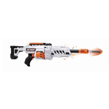 Imagem de Zippy Toys, Lançador Arminha de Dardos Space Soft Rotativo 24 Disparos 81cm - Branco