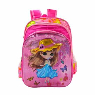 Imagem de Mochila Escolar Infantil Feminina 3D Princesa WL-C143 - Sunoro