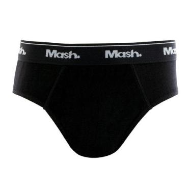 Imagem de Cueca Slip Mash 193.01 Infantil Fibra Natural 100% Algodão, Preto, M