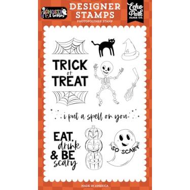 Imagem de Echo Park Paper Conjunto de carimbos Ghosts and Goblins: Eat Drink and Be Scary, multi