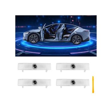 Imagem de Luzes de porta de carro logotipo projetor luzes de poça compatíveis com Nissan Altima Maxima Armada Pathfinder Titan Quest Terra Series acessórios, não desbota 4K-HD carro Welcome Lights (pacote com 4
