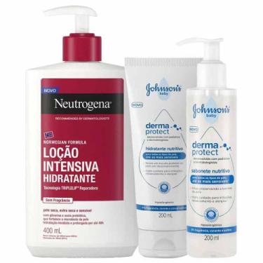 Imagem de Kit  Hidratante Corporal Neutrogena + Sabonete + Hidratante Nutritivo 