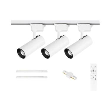 Imagem de Luz De Trilho LED Regulável Com Controle Remoto Para Teto, Spot Para L