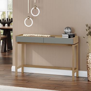 Imagem de Aparador 2 Gavetas Barcelona Madeira Maciça e MDF 2152VZ Oak Ferrolack Finestra