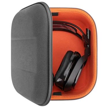 Imagem de Geekria Shield Case para fones de ouvido over-ear de tamanho grande, bolsa de transporte de viagem com proteção rígida de substituição e armazenamento de cabos, compatível com ASTRO Gaming A50Gen4
