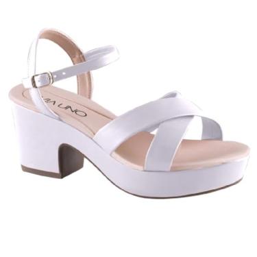 Imagem de Sandalia Via Uno De Salto Ref 821005sdavv Branco/branco 040