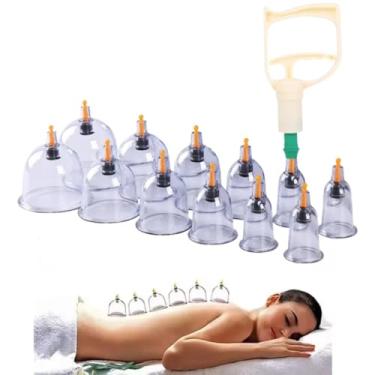 Imagem de Kit Ventosaterapia 12 Ventosas Terapêuticas Verdes Bomba de Sucção para Alívio de Dores, Relaxamento Muscular e Massagem