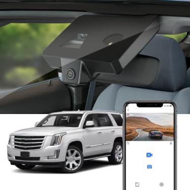 Imagem de Fitcamx Câmera veicular 4K compatível com Cadillac Escalade 2015 2016 2017 2018 2019 2020 (tem escurecimento automático), estilo OEM, vídeo UHD 2160P, Wi-Fi integrado, gravação em loop, sensor G