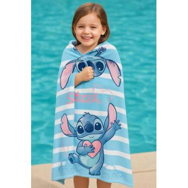 Imagem de Toalha Aveludada de Banho Estampada Stitch 70cm x 1,40m - Lepper