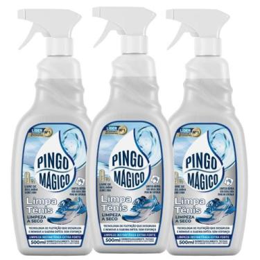 Imagem de Limpa Tênis Pingo Mágico Remove Manchas Sem Esforço! - Kit 3 - Aja - P