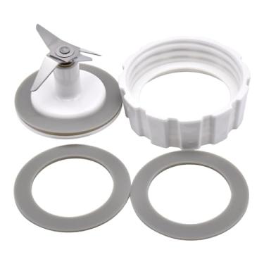 Imagem de Tampa inferior da base do liquidificador e 3 gaxetas de vedação de anel de vedação de borracha para peças de reposição do misturador Hamilton Beach Blender, tampa de parafuso e junta de borracha