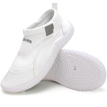 Imagem de WateLves Sapatos aquáticos infantis de secagem rápida, sapatos descalços para meninas e meninos, tênis aquático para praia, caminhadas, natação, caiaque, acessórios esportivos, essenciais para