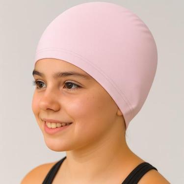 Imagem de Touca infantil para natação tecido - alíki, Rosa