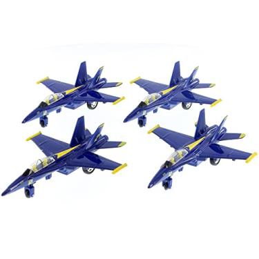 Imagem de YMCtoys  United States Navy Azul Angels F/A-18 Super Hornet Fighter Jet Setof6 7" Escala 1:50 Modelo Fundido Com Ação Pullback #1, 2, 3, 4, 5 E #6 Conjunto