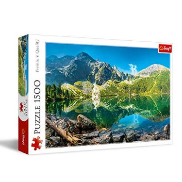 Imagem de Trefl Quebra-Cabeça De 1500 Peças, Lago Morskie Oko, Tatras, Polônia, 33" X 23", Vermelho, Impressão, Faça Você Mesmo, Diversão Criativa, Clássico Para Adultos E Crianças A Partir 12 Anos