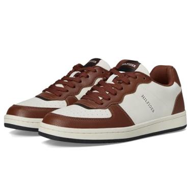 Imagem de Tommy Hilfiger Tênis masculino Lukas, Cognac/Ivory Multi, 40