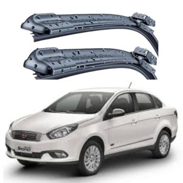 Imagem de TIGER AUTO KIT PALHETAS DE PARABRISA EM SILICONE PREMIUM, COMPATÍVEL FIAT GRAND SIENA 2014 A 2022, VISÃO SEGURA E LIMPEZA EFICIENTE