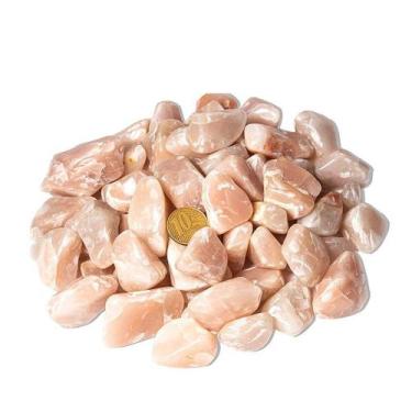 Imagem de Quartzo Goiaba Rolado Natural - 1 Kg - Pedras de 20 a 35mm - Classe B 