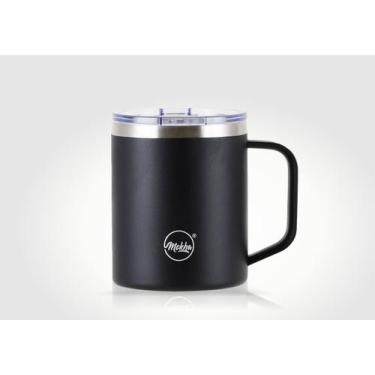 Imagem de Caneca Térmica Mugy 370ml Preta com Revestimento Cerâmico e Tampa de P