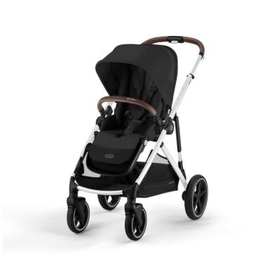 Imagem de Carrinho de Bebê Duplo Modular com Mais de 20 Configurações e Inclui Cesto de Compras Removível, Cybex Gazelle S, Preto e Marrom