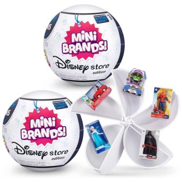 Imagem de Disney Mini Brands by ZURU Brinquedo Colecionável, 2 Unidades, 5 SURPRISE 77250, Branco
