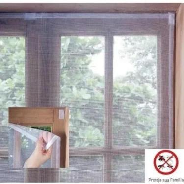 Imagem de Tela Mosquiteiro Proteção Anti Mosquito Dengue Janela Com tiras autoco
