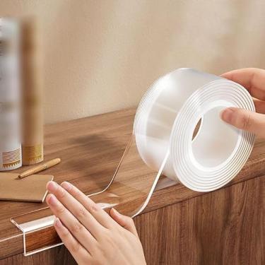 Imagem de 1 protetor de borda transparente para móveis - seguro, durável, fácil de instalar protetores de borda para gavetas, mesas, armários com 3 cm de largura, 5 pés