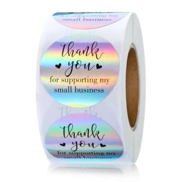 Imagem de Adesivo Thank You Glossy You, Thank You para presente de pequenas empresas, aniversários, casamentos, brindes, chás de panela