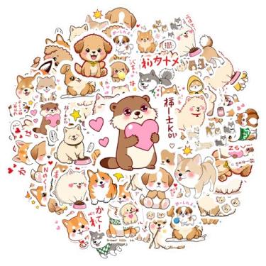 Imagem de 35 peças de adesivos fofos de cachorro, cachorro, animal de estimação, brinquedo, PVC, doces, artigos de papelaria, para celular, laptop, scrapbook, bicicleta, laptop, motocicleta, bagagem, telefone