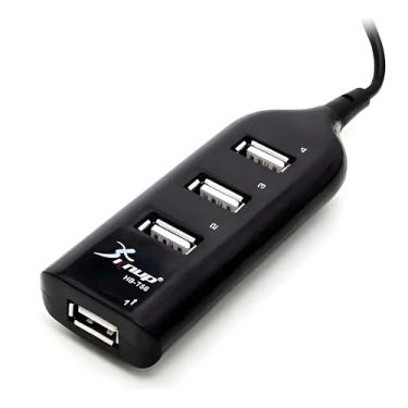 Imagem de Extensor Hub USB 4 Portas 2.0 - Expansor de Portas Plug & Play Para Notebooks, PCs e Periféricos USB