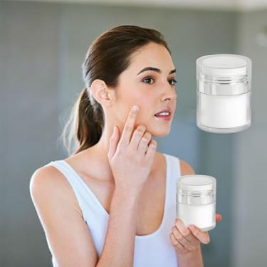 Imagem de Frasco de creme a vácuo, bomba sem ar, recipiente de viagem recarregável para loção e cuidados com a pele, frasco cosmético à prova de vazamento, 15 g