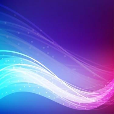 Imagem de Quadro Decorativo Abstrato Colorido com Estampa de Ondas Padrão para Decoração Moderna 40x40cm