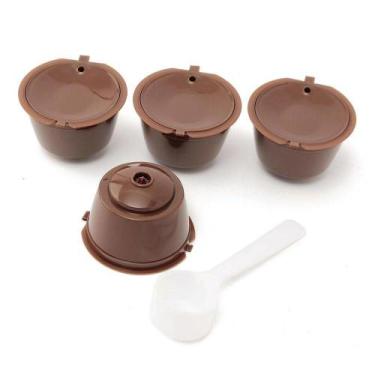 Imagem de Kit 4 capsula de cafe com colher dolce gusto - GROTO STORE
