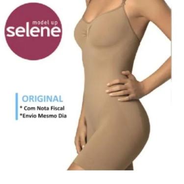 Imagem de Body Redutor Cinta S/ Costura Short Selene Alta Compressão, EG, Chocol