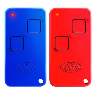 Imagem de 2 Controle Remoto 2 Canais Portão Rossi Ntx 433mhz Dz Nano Atto Dz3 Dz