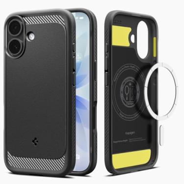 Imagem de Capa Spigen para iPhone 17, Rugged Armor [MagFit] projetada para Apple iPhone 17 - Preto Fosco